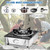 Single Burner Propane Stove 15000 BTU, Portable Gas Propane Stove 1 Burner, Camping Stove Propane with LPG Adapter Hose for Indoor and Outdoor Kitchen Cooking