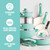 GreenLife Soft Grip 16 Piece Cookware Set, Non-Toxic PFAS-Free Ceramic Nonstick, Pots, Frying, Sauce, Saute, Glass Lids, Stay-Cool Handles, Wobble Free Bases, Dishwasher & Oven Safe, Turquoise