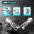 Rotating Spraying Tank Jet Nozzle, 3 Heads 360 Degree, 1, 1/2, 3/4 in Internal Thread Washing Nozzle,Pressure Washer Sewer Jetter Nozzle, Stainless Steel Rotary Washing Nozzles (3/4” Internal Thread)