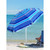 AMMSUN 6.5 ft Heavy Duty Beach Umbrella for Sand with tilt Air Vent Sun Shelter, UV 50+ Protection Outdoor Sunshade Umbrellas and Parasols with Carry Bag for Patio Garden Beach Pool stripe Blue