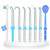 Replacement Tips for Waterpik Water Flosser,Replacement Classic Jet Tips Compatible with Waterpik Oral Irrigator,Replacement Brush Heads for Water pik,8 Pcs Replacement Parts for Water pik