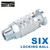 HOOTSUM 1/2” Air Hose Fittings Set, High Flow 2PCS I/M Industrial Type Coupler with 1/2” MNPT, 3PCS Plugs with 1/2” NPT, 5PCS Steel Air Compressor Accessories Quick Connect Fittings 300PSI