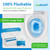 Toilet Seat Covers Disposable Flushable - Extra Large (18 x 22”) - Super Thick, Individually Wrapped Toilet Seat Cover for Travel & Public Bathroom - Premium Quality, Convenient and Hygienic (5 Pack)