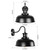 Diyel Solar Barn Lights for Outside, Outdoor Wall Light Solar Powered, Farmhouse Exterior Wall Sconces, Industrial Outside Lighting Fixture, Rustic Lanterns Work with Gooseneck Barn Shed Coop Patio