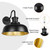 Diyel Solar Barn Lights for Outside, Outdoor Wall Light Solar Powered, Farmhouse Exterior Wall Sconces, Industrial Outside Lighting Fixture, Rustic Lanterns Work with Gooseneck Barn Shed Coop Patio