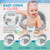 BEBELEH Bath Seat for Babies 6 Months & Up - Safe Infant and Toddler Bathtub Seat for Sitting Up - Tub Seat for Shower (Gray) BEBELEH Bath Seat for Babies 6 Months & Up - Safe Infant and Toddler Bathtub Seat for Sitting Up - Tub Seat for Shower (Gray)
