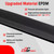 Qagea 018-546 RV Slide Out Clip Rubber Seal Weather Stripping with 2 Wiper is Suitable for RV Camper Door Window Channel (25 Ft)