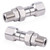 Gosknor 2pcs 3/8" NPT Pressure Washer Swivel Fitting, Stainless Steel 360°Kink-Free Rotating Connector 4500 PSI High-Pressure Adapter for Gun and Hose