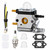 hiSpkNix Carburetor Compatible with Mantis Tiller 7222 7222E 7222M 7225 7230 7920 7924 7234 7240 Echo HC-1500 TC-210 ZAMA C1U-K54A C1U-K82 C1U-K54 2-Cycle Cultivator