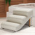 Senneny Imitation Linen Faux Leather Dog Stairs, for Pets up to 150 lbs, Waterproof, Scratch Resistant Pet Steps/Stairs with High Density Foam and Detachable Wooden Legs, Light Beige Linen, 3 Step
