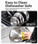 USELUCK 12 Inch Stainless Steel Frying Pan with Lid, 3-Ply Stainless Clad Skillets Fry Pan Fast & Even Heating, Oven Safe Up to 600℉ Dishwash Safe Compatible for All Cooktops Kitchen Cookware