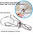 CenYouful Stainless Steel Round Hanging Drying Rack with 20 Clips for Drying Socks, Baby Clothes, Bras, Towel, Underwear, Hat, Scarf, Pants, Gloves