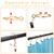 Openable Curtain Rings with Eyelets,1inch Heavy Duty Rustproof Metal Drapery Rings,Shower Curtain Rings 24pcs Gold Zocang