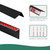 Bliwans Light Blocking Strips for Window Shades and Blinds, 100% Blackout PVC Side Tracks Light Blocker for Blinds, Window Light Blocker for Bedroom(Black, 58", 4PCS)