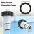 Saintrygo 2 Pack Thickened Pool Hose for Above Ground Pools 1.5 Inches Diameter 59 Inches Length Replacement Swimming Pool Pump Hose with 4 Pcs Clamps and 2 Replacement Adapter(Grey)