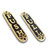 Brass Push Pull Door Sign Set with Mounting Hardware Premium Metal Entrance Labels for Office, Shop, Restaurant, Home Easy Install Adhesive Tape & Screws Included Classic Polished Finish