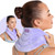 REVIX Neck Heating Pad Microwavable Heated Neck Wrap with Moist Heat for Stress, Microwave Neck Warmer for Woman, Unscented Hot Pack