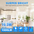 ECOELER 6 Inch LED Low Profile Surface Mount Disk Light, 16.5W 1000Lm, 5000K Daylight, Aluminum Trim, LED Ceiling Light Fixture Suitable for 3.5" & 4" J-Box or 5/6" Recessed Can, ETL & FCC Listed