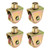 uxcell 2.7 Inch Sliding Gate Wheels, 4Pcs 360-Degree Rotatable V Groove Caster Pulley Block with Bracket for Track Rail Sliding Gate Industrial Machine, Gold