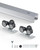 VEVOR Sliding Pocket Door Hardware Track Kit, 4.73 ft Heavy Duty Pocket Door Hardware Kit, Commercial Grade Pocket Door Hardware and Track Set for 24"-30" Wide Single Door