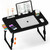 Lap Desk for Bed, Adjustable Laptop Desk with USB Charging Port, Storage Drawer & Bookshelf — Foldable Bed Desk for WFH & Students, 23.6" Desktop Fits 17" Laptop, Non-Slip, Black