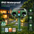 Solar Ultrasonic Animal Repeller 4 Pack Sonic Fortress Pro Deer Repellent Cat Deterrent Outdoor Squirrel Skunk Coyote Rabbit Deterrents Raccoon Repellent