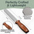 Muldale Garden Tool Sharpener - Dual Grit Titanium File with Leather Strop