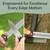 Muldale Garden Tool Sharpener - Dual Grit Titanium File with Leather Strop