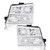 G-PLUS Headlights Assembly, Compatible with 2003 2004 2005 2006 Chevy Avalanche 1500 2500 Bumper Headlamps, Clear Lens Chrome Housing Clear Reflector,faros delanteros
