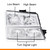 G-PLUS Headlights Assembly, Compatible with 2003 2004 2005 2006 Chevy Avalanche 1500 2500 Bumper Headlamps, Clear Lens Chrome Housing Clear Reflector,faros delanteros