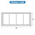 2 Pack Shed Window 10" W x23 H, White Flush Mount Window with Tempered Glass for Playhouses, Sheds, Garage and Chicken Coops