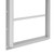 2 Pack Shed Window 10" W x23 H, White Flush Mount Window with Tempered Glass for Playhouses, Sheds, Garage and Chicken Coops