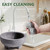 Luvan Large Mortar and Pestle Set,4 Cups Unpolished Granite Natural Stone Grinder Bowl for Molcajete Guacamole Bowl Crushing/Mexicano Guacamole,Spices Grinder,Herb Crusher,Salsa Pesto-8IN/Gray