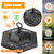 Retisee 6 Pcs 34" Hanging Solar Lantern Lights with Dual Use Shepherd Hooks Outdoor LED Garden Lanterns Decorative Waterproof Pathway Solar Coach Lights for Garden Patio