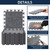 20 Pieces Sound Absorbing Interlocking Floor Mats, 11.8 x 11.8 x 0.4 inches High Density Felt Soundproof Pads Non-Slip Anti Vibration Puzzle Acoustic Blankets Piano Carpet Drum Rug, Gray