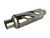 NETAMI Turbo Exhaust Resonator Stainless Steel Polished Inlet/Outlet: 2.25", Body Diameter: 4", Overall Length: 16"