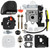 HUZTL SRM 225 Carburetor Kit for Echo Trimmer SRM225 SRM-225 GT225 GT-225 PE225 PE-225 PAS225 PAS-225 SHC225 PPF225 Weedeater Parts RB-K93