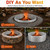 60 Inch Extra Large Fire Pit Ring for Outside, Heavy-Duty Wood Burning Fire Pit Insert for Backyard Bonfires, 12" Tall Galvanized Steel Fire Bowl for Patio, Camping & Outdoor Fireplace
