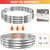 60 Inch Extra Large Fire Pit Ring for Outside, Heavy-Duty Wood Burning Fire Pit Insert for Backyard Bonfires, 12" Tall Galvanized Steel Fire Bowl for Patio, Camping & Outdoor Fireplace