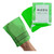 Modu Korean Exfoliating Mitts Small 6PCS (Green) – Exfoliating Gloves Body Scrubber Italy Towel Washcloth for Korean Spa at Home, Dead Skin Remover, 100% Vegan Viscose