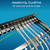 Rapink Patch Panel 24 Port Cat6A with Inline Keystone 10G Support, Coupler Patch Panel STP Shielded 19-Inch with Removable Back Bar, 1U Network Panel for Cat7, Cat6, Cat6A, Cat5e