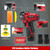 Cordless Buffer Polisher, 12V Mini Wax Buffer & Sander with 2 X 2.5Ah Battery & Charger, 1/2/3" Backing Plate, 40pcs Polishing Pads, Variable Speed for Car Detailing/Buffing/Sanding/Waxing