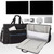 AKOZLIN 24 inch Monitor Bag, Dual Monitor Carrying Case(up to 2), Padded Monitor Travel Case (NOT for iMac), LCD Screens/TVs Transport Tote Bag with Shoulder Strap Accessories Pocket