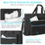 AKOZLIN 24 inch Monitor Bag, Dual Monitor Carrying Case(up to 2), Padded Monitor Travel Case (NOT for iMac), LCD Screens/TVs Transport Tote Bag with Shoulder Strap Accessories Pocket