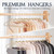 HOUSE DAY Beige Velvet Hangers 60 Pack, Non Slip Clothes Felt Hanger Heavy Duty for Coat, Premium Slim Space Saving Suit Hangers for Closet Organizer, 360° Rotating Silver Hook