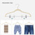 SONGMICS 30 Pack Pants Hangers, 16.7 Inches Long Velvet Trousers Hangers with Adjustable Clips, Heavy-Duty, Non-Slip, Space-Saving for Pants, Skirts, Coats, Dresses, Tank Tops, Sandy Beige UCRF012M30