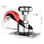 Homhoo 3" Leveling Plate Caster Wheels with Adjustable Anti-Vibration Leveling Foot Pad Heavy Duty Swivel casters for Workbench, Machine Equipment, Furniture Red Set of 4 Total Capacity 1800 Lbs