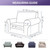 Joccun Stretch Chair Couch Cover,1-Piece Sofa Slipcover Spandex Jacquard Fabric Sofa Covers with Elastic Bottom,Washable Furniture Protector for Dogs, Cats, Kids (Armchair,Seal Brown)