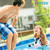 Intex 28026E UV Resistant Deluxe Debris Pool Cover for 13-Foot Intex Easy Set Above Ground Swimming Pool, Vinyl Round Cover with Drain Holes and Nylon Tie-Down Ropes, Blue