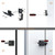 Sdstone Double Side Gate Latch,Heavy Duty Swinging Door Latch Gate Hardware for Wooden Fence,Gate Hardware for Left Inswing Outdoor Wooden Gates, Pool Gate, Backyard, Garden